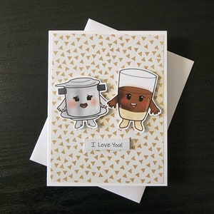 Coffee I love you card. Cafe sua da card. I love you card. Vietnamese I love you card. Coffee anniversary. Coffee love card. Viet love card. image 4