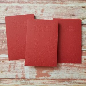 Season greeting red envelope. Set of 3. Chinese red envelope. Christmas theme red envelope.  Christmas red envelope. Hong bao. Li xi.