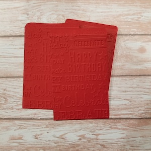 Happy birthday red envelope. Happy birthday Hong bao.  Money envelope. Set of 3 red envelope for birthday. Celebrate red envelope.