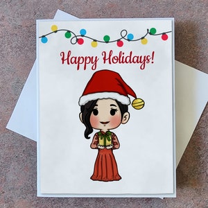 Vietnamese Christmas card. Viet xmas card. Vietnamese Happy holiday card. Viet happy holiday card!