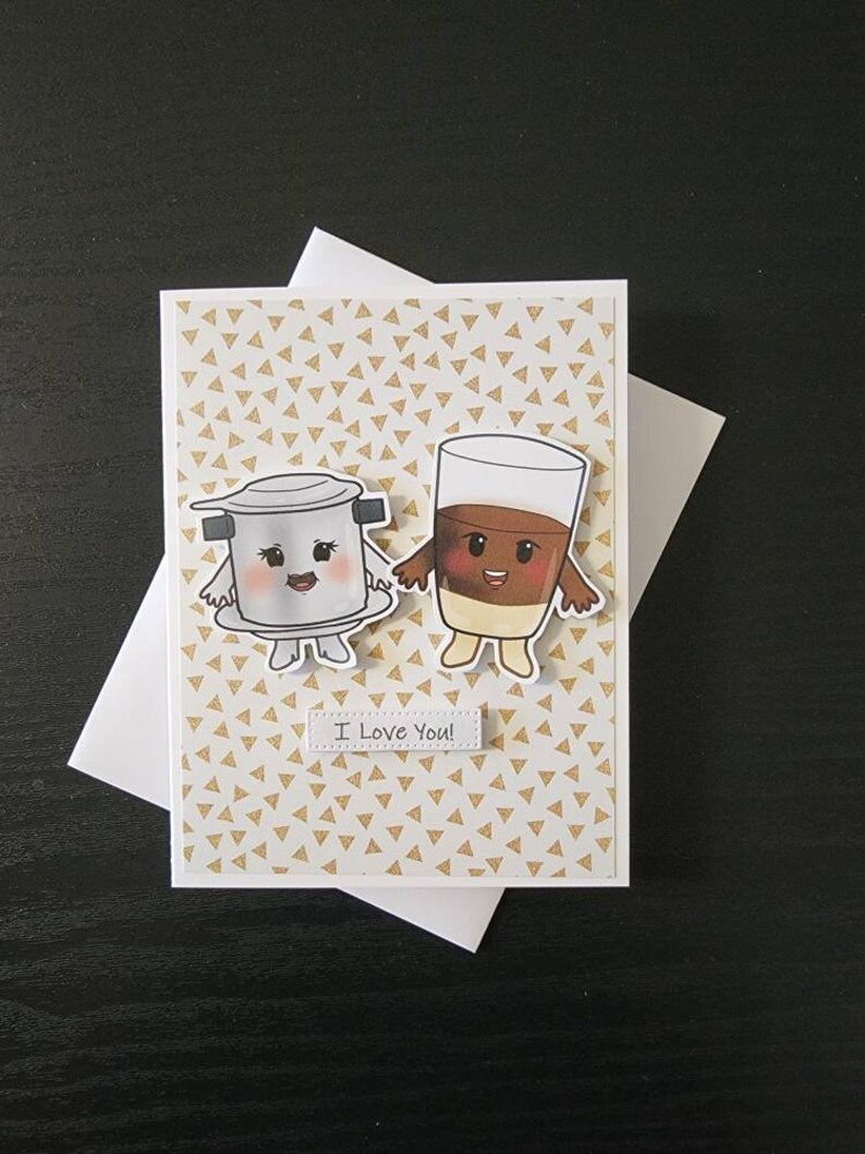 Coffee I love you card. Cafe sua da card. I love you card. Vietnamese I love you card. Coffee anniversary. Coffee love card. Viet love card. image 10