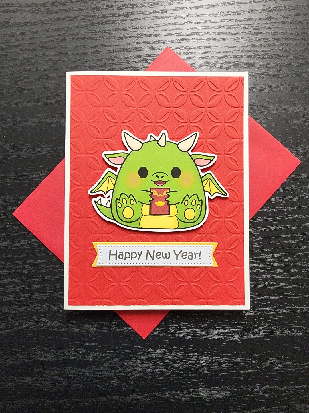 Year of the Dragon Card. Chinese New Year Card . Lunar New Etsy