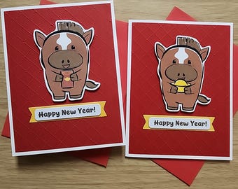Year of the Horse card. Happy New Year card . Lunar New Year card. 2026 Horse card. Horse New Year. Chinese Horse card. 2026 Tet card.
