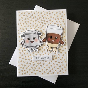 Coffee I love you card. Cafe sua da card. I love you card. Vietnamese I love you card. Coffee anniversary. Coffee love card. Viet love card. image 5