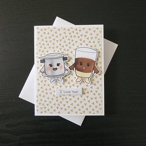 Coffee I love you card. Cafe sua da card. I love you card. Vietnamese I love you card. Coffee anniversary. Coffee love card. Viet love card. image 1