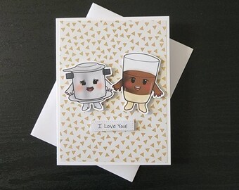 Coffee I love you card. Cafe sua da card. I love you card. Vietnamese I love you card. Coffee anniversary. Coffee love card. Viet love card.