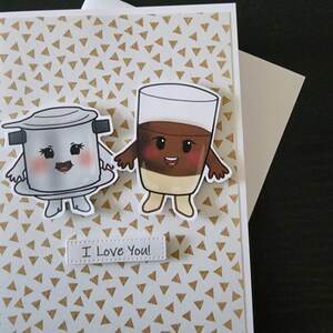 Coffee I love you card. Cafe sua da card. I love you card. Vietnamese I love you card. Coffee anniversary. Coffee love card. Viet love card. image 9