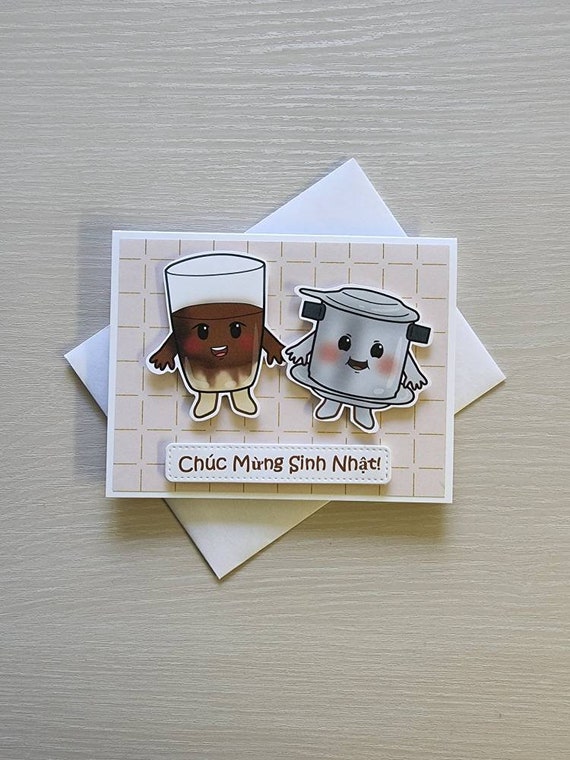 Vietnamese Birthday Card. Viet Birthday Card. Vietnamese Happy - Etsy Finland
