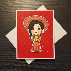 Lunar new year card. Vietnamese just because card. Vietnamese New year. Tet card. Viet birthday card.  Lunar New Year card 2024. Lny card.