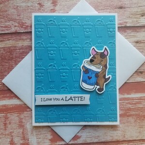 I love you a Latte Card for latte lover. I love you a latte card. image 10