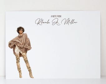 Custom Fashion Stationery | Chunky Sweater Note Card Set