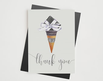 JEWELRY BOX CONE Note Cards | Thank You Cards | Blank Note Cards |