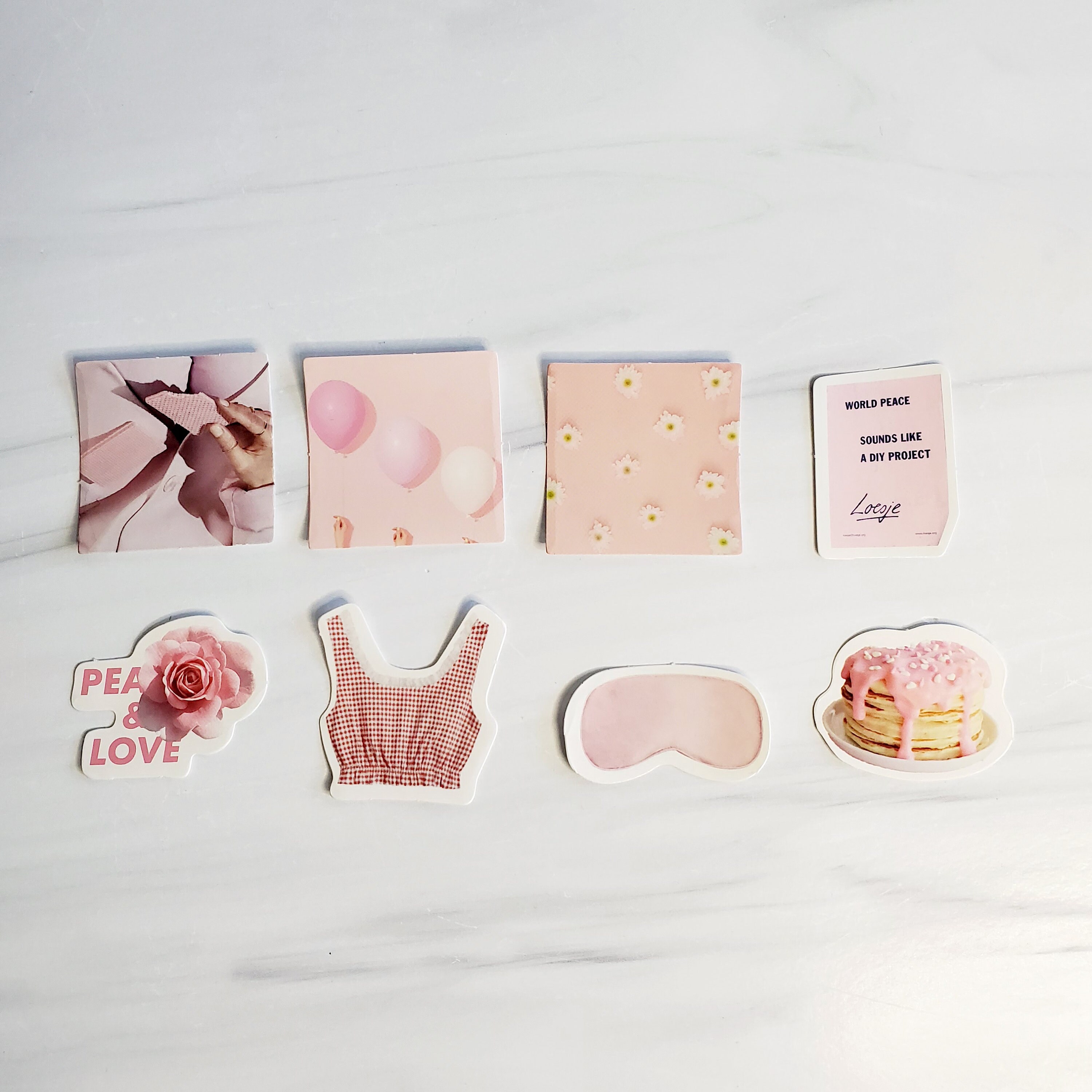 46 PC Sticker Pack | Pretty in Pink | - Etsy