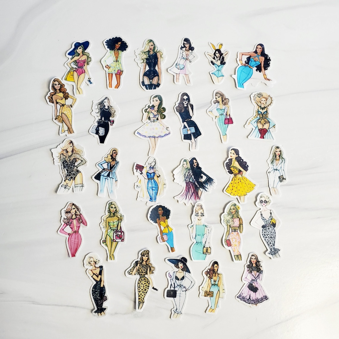 Fashion Girls Sticker Set Journal Stickers Etsy