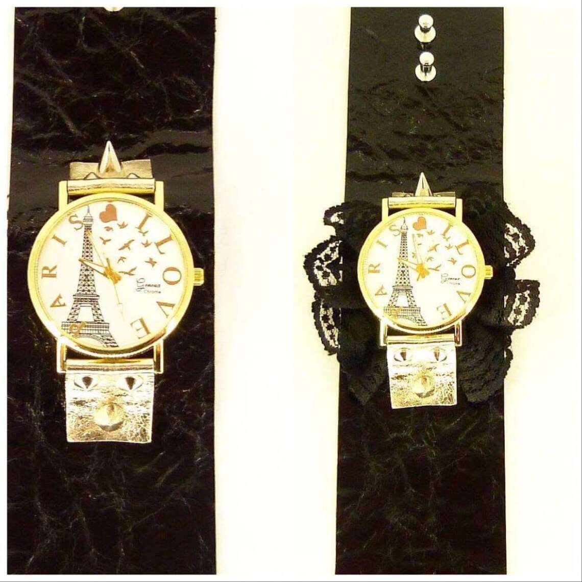 Women's Wrist Watches, Leather Wrist Watch, Design Lace Leather Watch