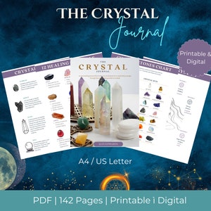 Crystal Journal and Workbook: Integrate the Healing Power of Crystals into your daily life and Create Your Own Crystal Healing Rituals.