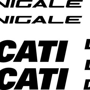 May include: Black and white graphic design featuring the text "PANIGALE V2" and "DUCATI" repeated multiple times.