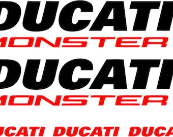 Ducati Monster Decal Vinyl Sticker Set