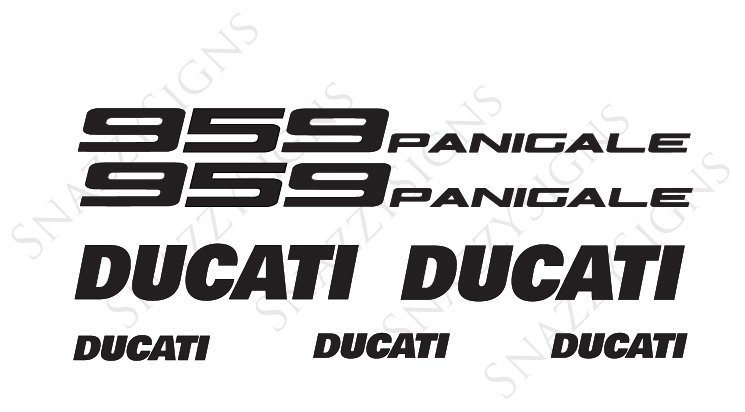 Ducati 959 Panigale Decal Vinyl Sticker Set - Etsy