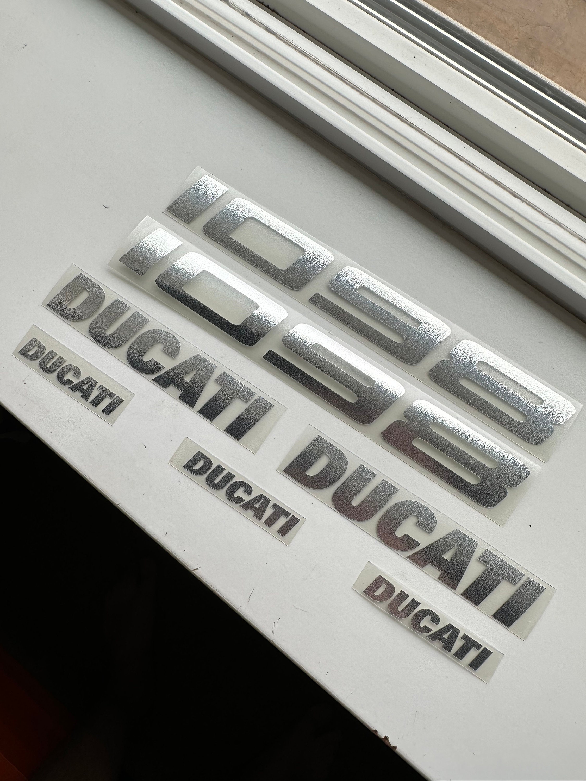 1098 Sticker Ducati 1098 Chrome Silver Decal Vinyl Sticker Set - Etsy