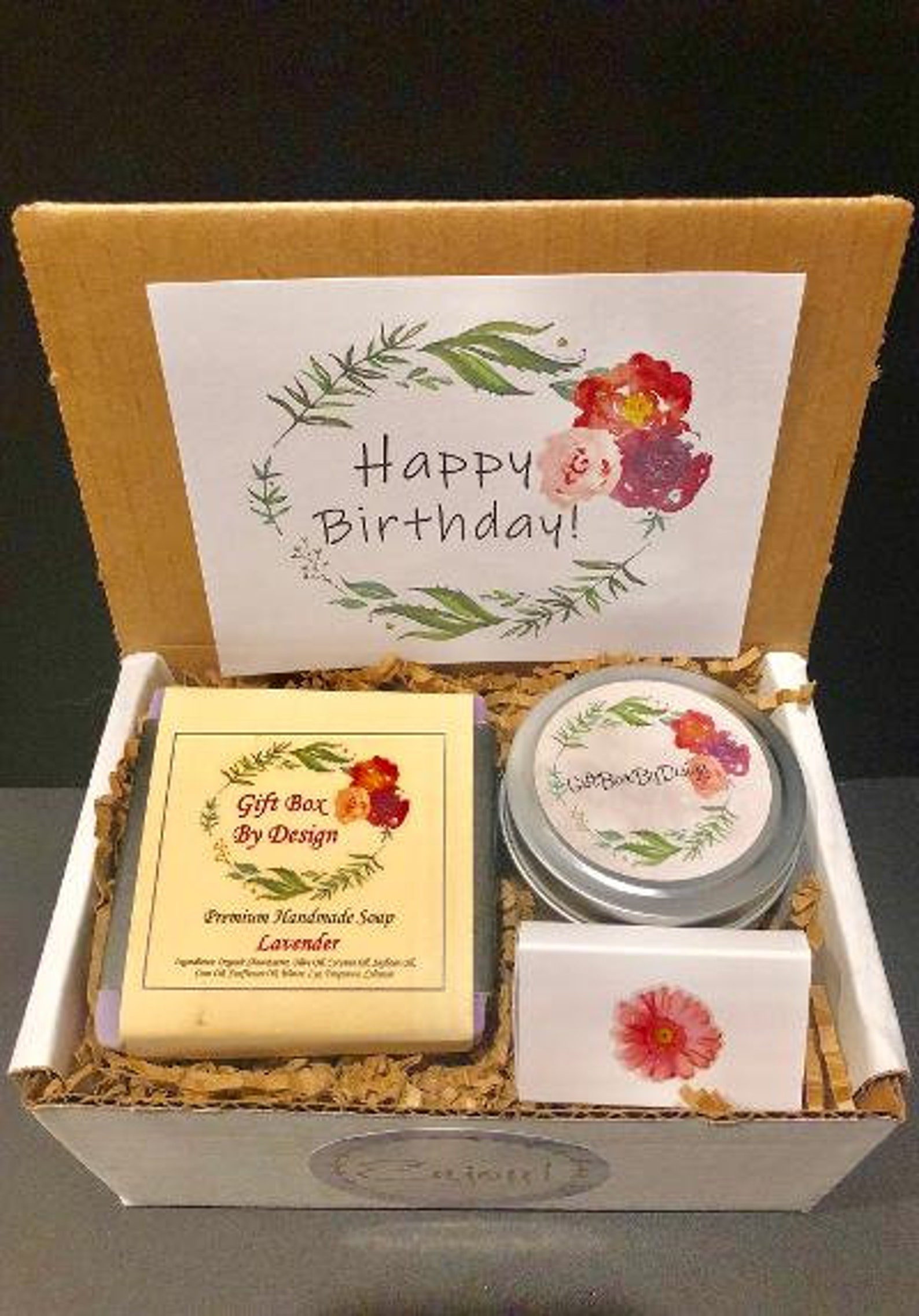 Happy Birthday Gift Box Best Friend Gift Box Birthday Gift Etsy