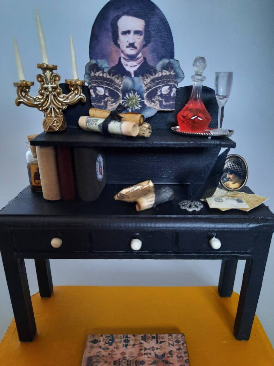 Edgar Allan Poes miniature writing desk. This one of a kind Etsy