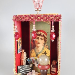 Beautiful fortune teller shadow box