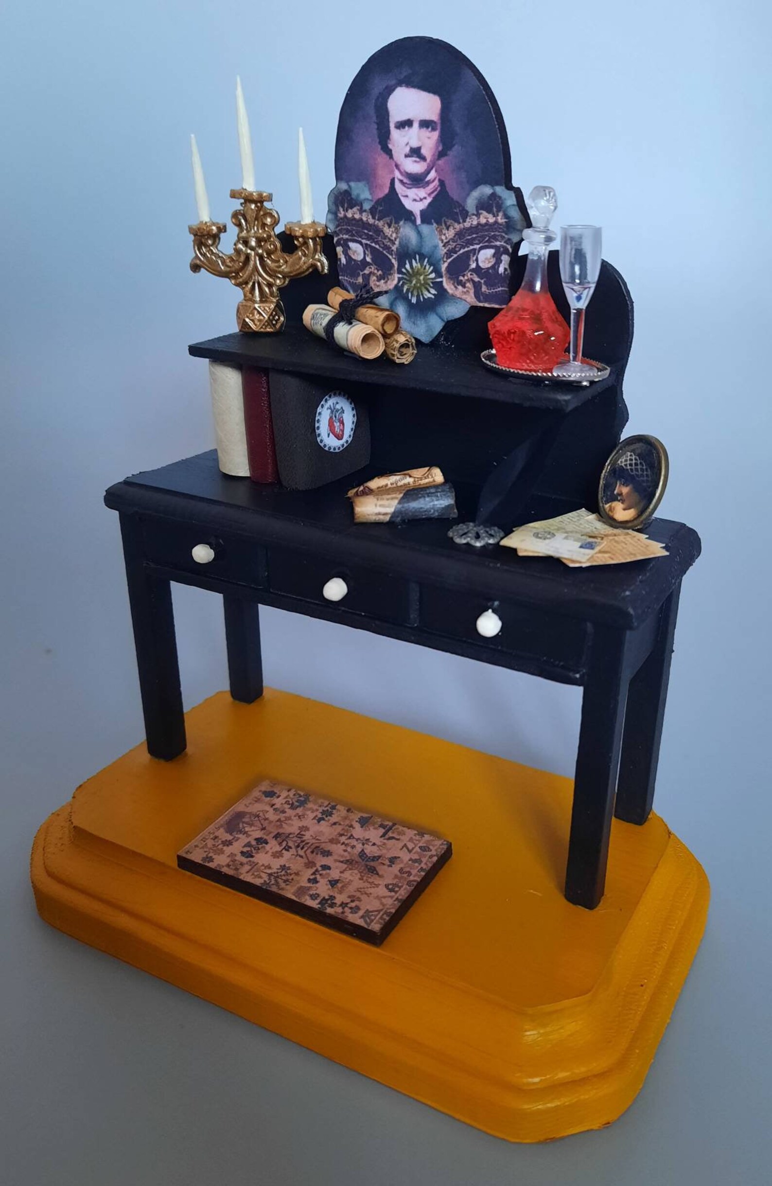 Edgar Allan Poes miniature writing desk. This one of a kind Etsy