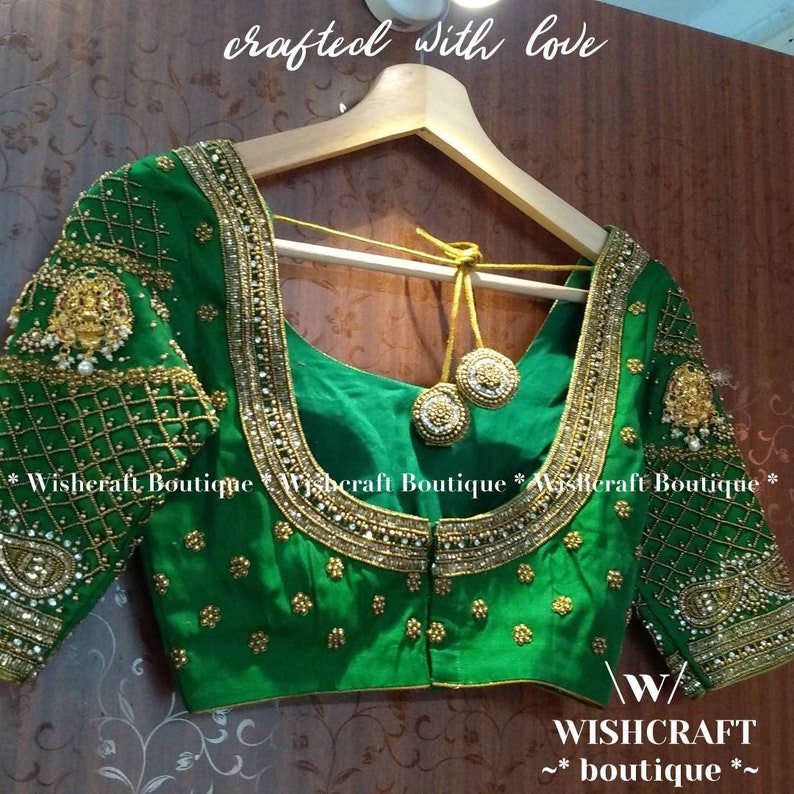 Maggam work blouse Free express shipping USA Canada For brides /& sister Bridal Blouse with beautiful handwork India UK Saree Blouse