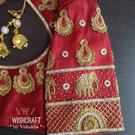 Saree Blouse for Wedding and Bridal Wear Bridal Blouse | Etsy