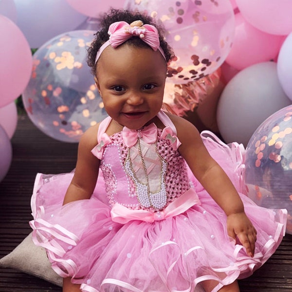 Ballerina pink baby doll mini dress