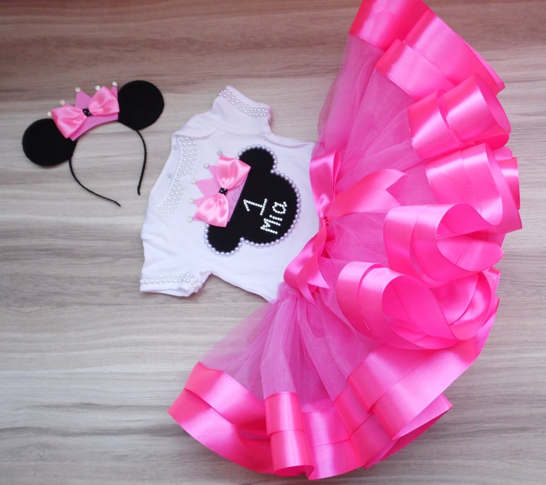 Custom Minnie Mouse tutu outfit Baby Girl Minnie Mouse tutu Etsy