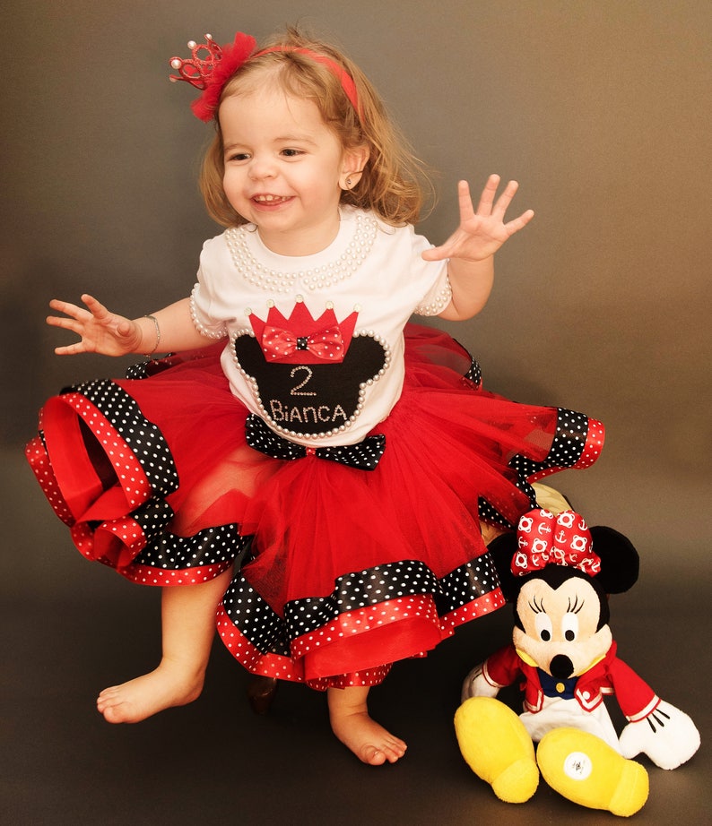minnie mouse 2nd birthday tutu outfit