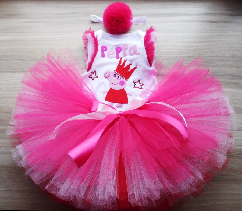 Peppa pig 1st Birthday Outfit for Baby Girl Peppa pig | Etsy
