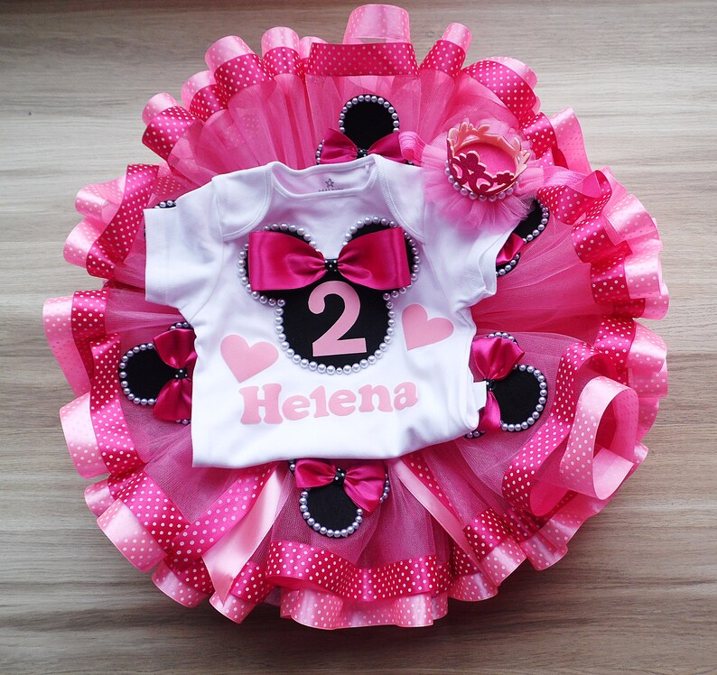Pink birthday outfit birthday outfit polka dot tutu birthday Etsy