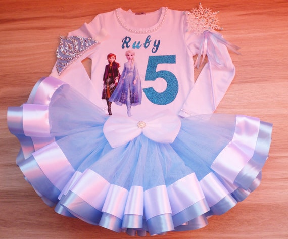 elsa and anna tutu dress