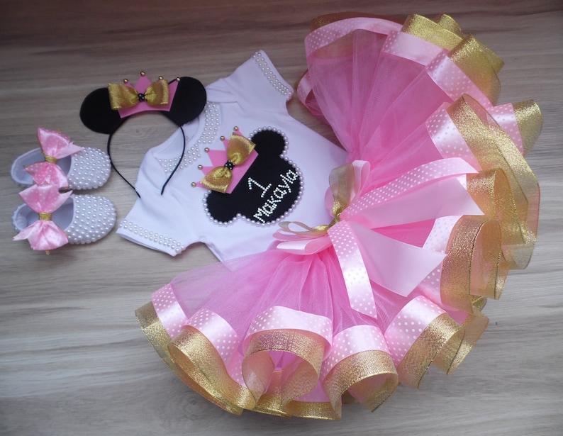 Butterfly Flower Hot Pink Purple Girl 1st First Birthday Tutu Outfit Shirt Set