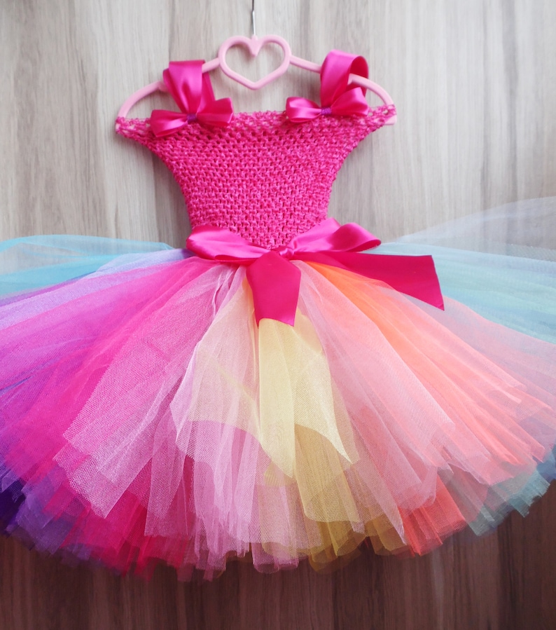 Download Rainbow Princess Tutu Dress for girl Multi Color Tutu Dress | Etsy