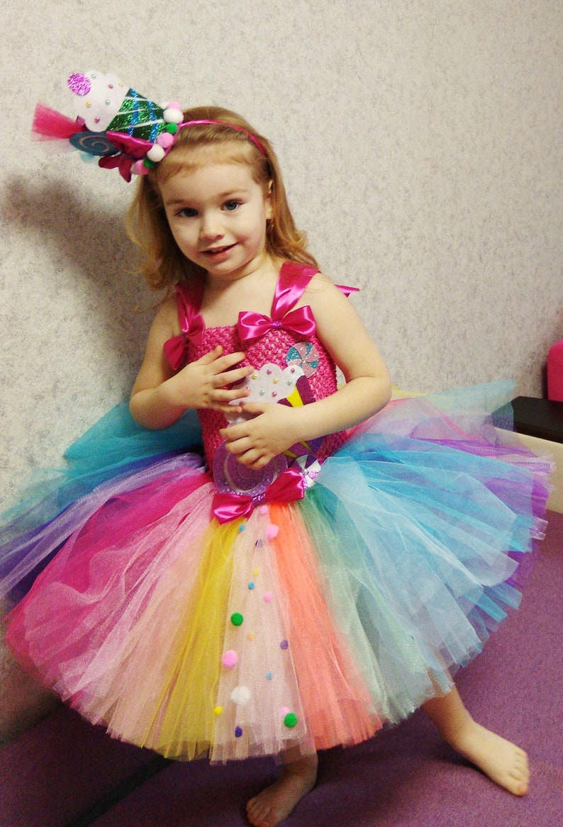 Candy lollipop birthday tutu dress for girl Candy land tutu | Etsy