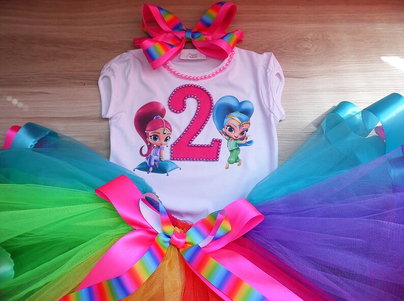 shimmer and shine tutu dress