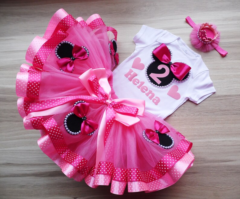 Pink birthday outfit birthday outfit polka dot tutu birthday Etsy