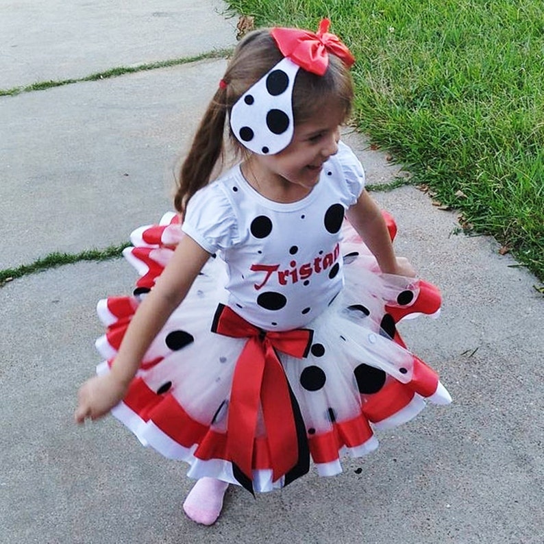 Dalmatian Halloween Costume Dalmatian Birthday Tutu Outfit Etsy