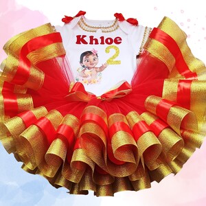 Moana tutu set birthday outfit , baby Moana birthday tutu dress, Hawaiian princess tutu set Moana birthday shirt and tutu