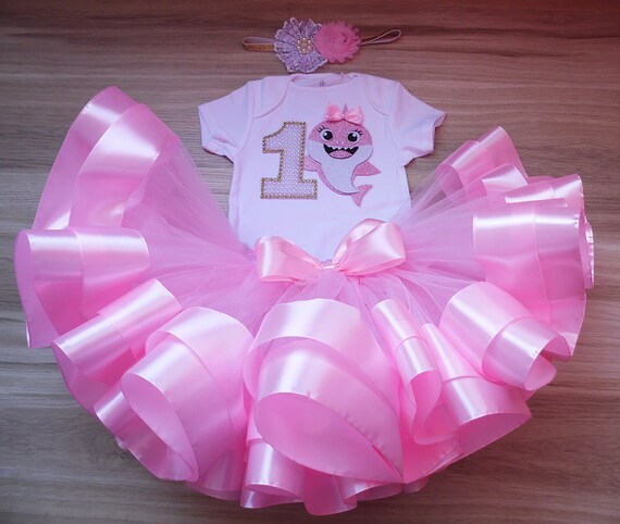 baby shark tutu set