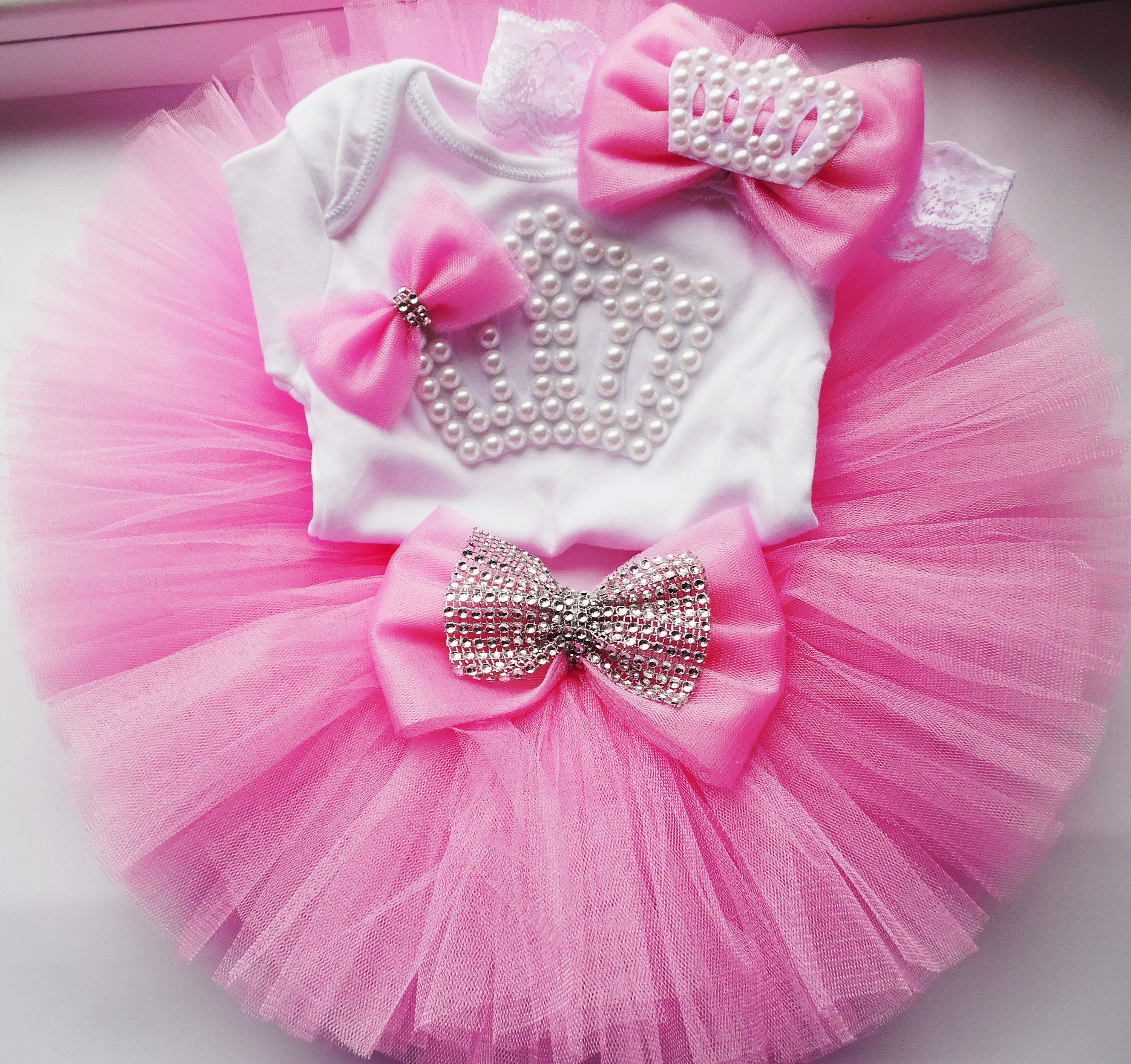 Personalised princess baby outfit First Birthday tutu Etsy