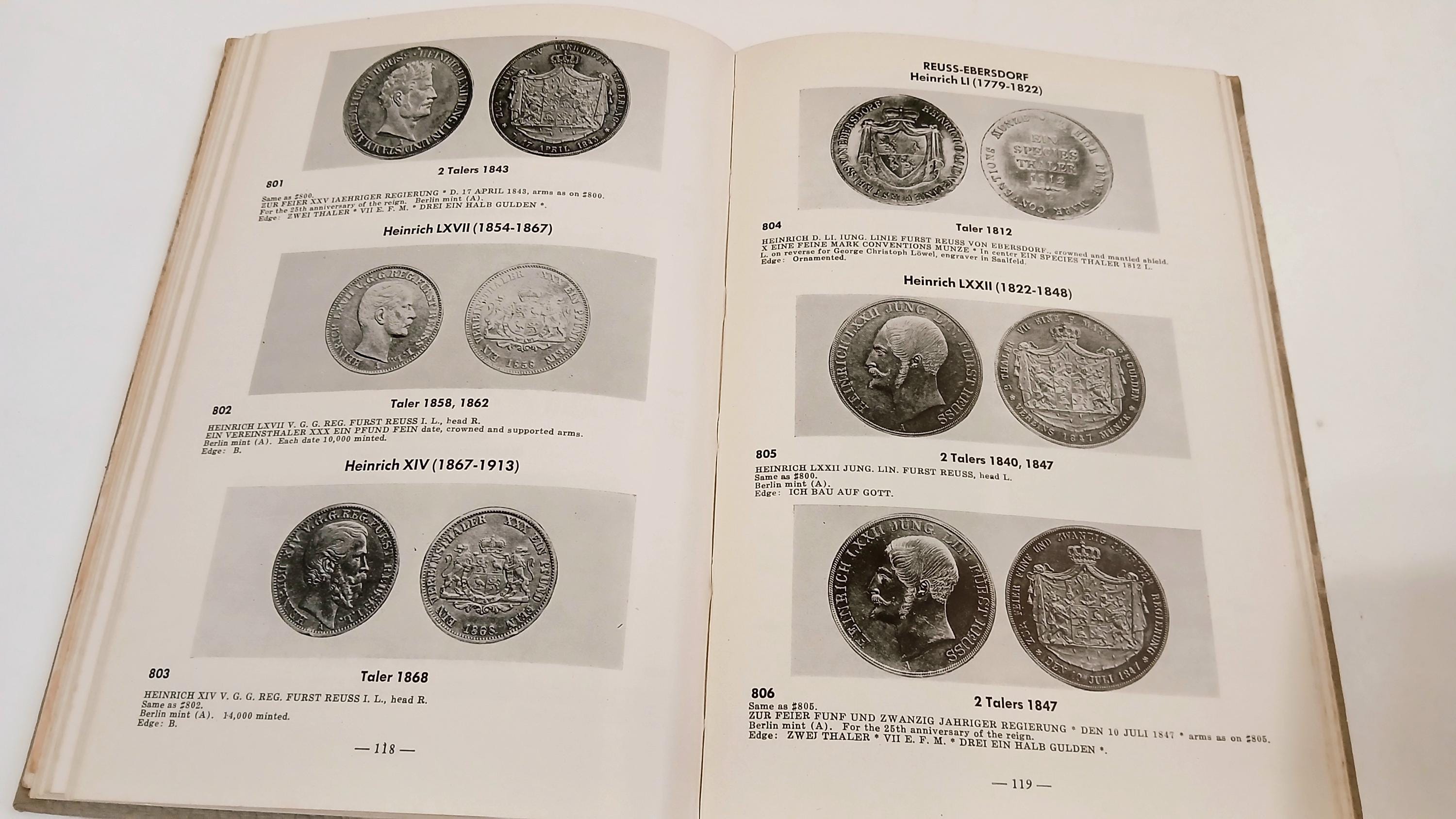 1940s German Talers Since 1800 by John S. Davenport Vintage
