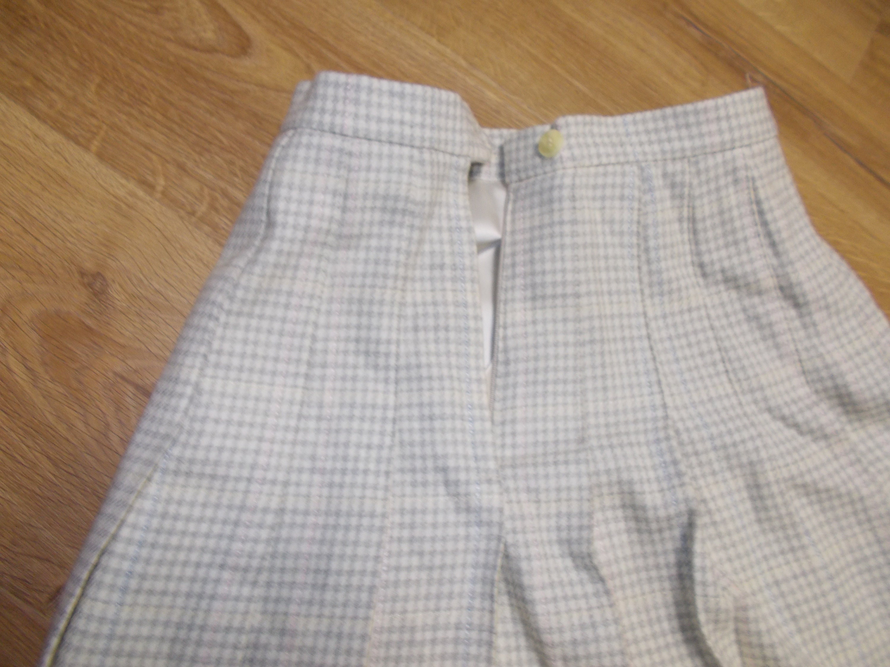 1980s-bulloch Skirt Vintage Blue White Pink Plaid Skirt/long - Etsy