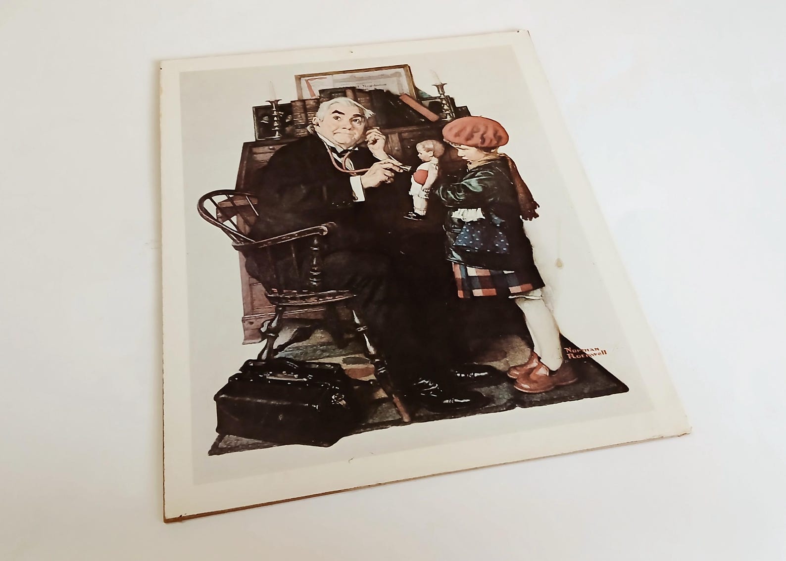 Vintage Doctor and Doll Norman Rockwell Print Saturday Evening Post ...