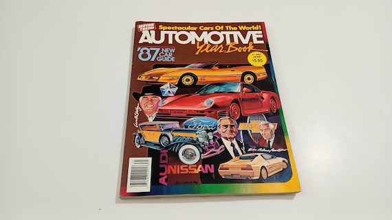 1987 Automotive Year Book Vintage Cars Retro Automotive Magazine