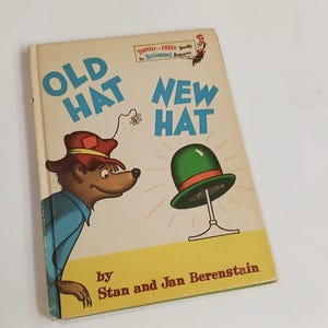 1970s Old Hat New Hat Berenstain Bears Book Vintage Retro Children's Story Books
